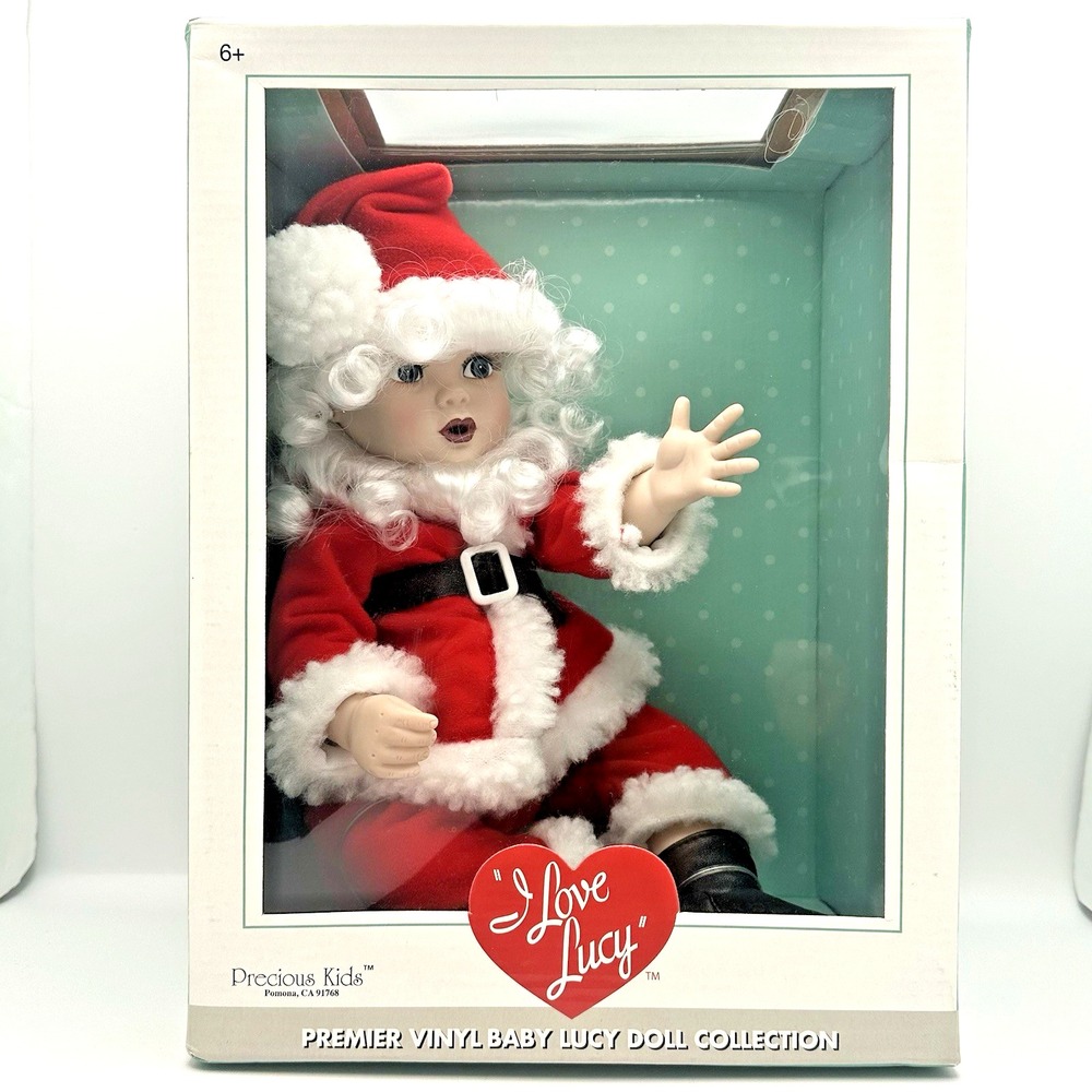 I Love Lucy Baby Lucy Doll Christmas Santa Precious Kids 2008 Sealed Box